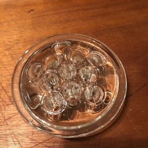 Retro glass flower frog for displaying flower arrangements or for the collector